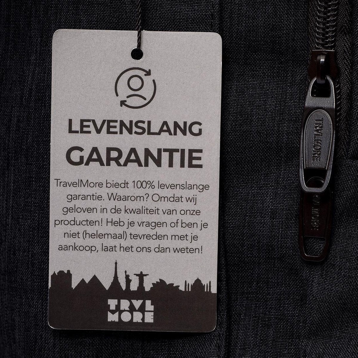 TRVLMORE Sac à dos - 36L - 17.3 inch - Sac à dos pour ordinateur portable - Sac d'école - Unisex - Splashproof Black