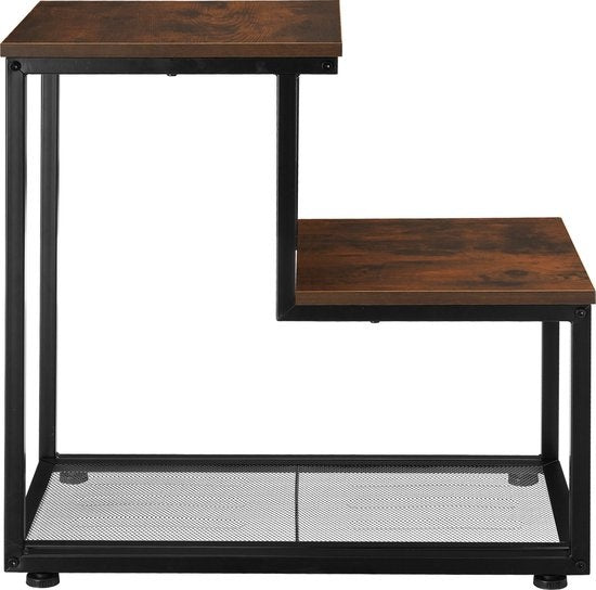 tectake® - Table d'appoint Halifax - table basse - industriel foncé - 404271