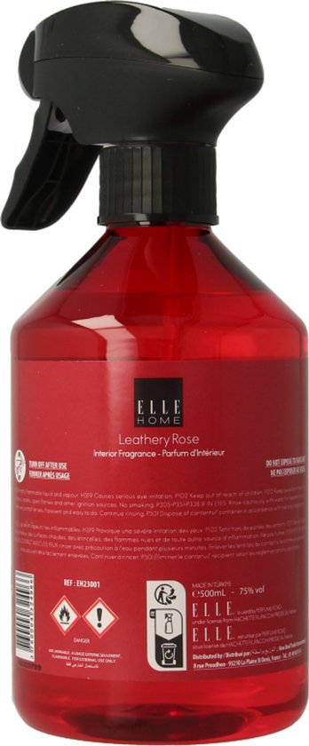 Elle Home - Spray d'ambiance Leathery Rose - 500 ml