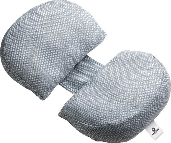 Vulpes Goods® BabyCare - Oreiller de grossesse - Oreiller pour le sommeil latéral - 3 en 1 - réglable - Oreiller pour le corps / Oreiller pour le corps / Oreiller d'allaitement - Design unique en forme de W