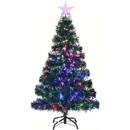 ARBRE DE NOËL DECORATIF - LED - Plastique - Multi - 120x58 cm