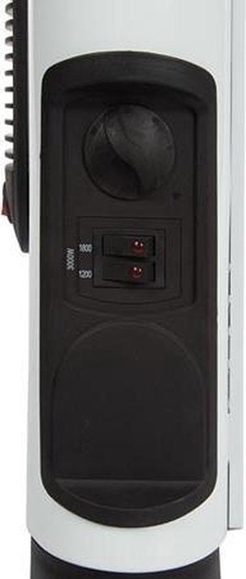 Perel Radiateur convecteur, intérieur, trois niveaux de chaleur, ventilateur turbo, 3000 W