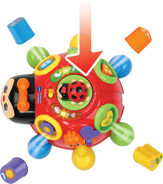 VTech Baby Merry Shapes Beetle - Jouet éducatif - Centre d'activités - 1 à 3 ans - Langue allemande