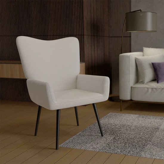 Fauteuil / Recliner Odense - Beige - Tissu bouclé