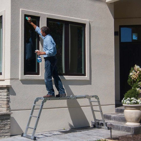 Hammersmith SuperLadder - L'échelle universelle - échelle multifonctionnelle en aluminium aéronautique - jusqu'à 3,4 m - 12 échelons - avec pieds antidérapants en caoutchouc