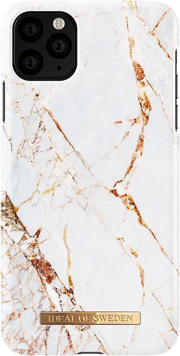 iDeal of Sweden Étui pour iPhone 11 Pro Max - Or Carrara - Plastique - Apple iPhone 11 Pro Max - Marbre - Couverture arrière