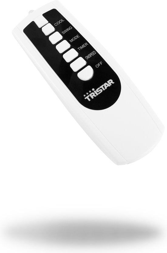 Climatiseur mobile – Minuterie réglable – Télécommande – Pas besoin de tuyau – Rafraîchit et déshumidifie – Tristar AT‑5468 – Blanc
