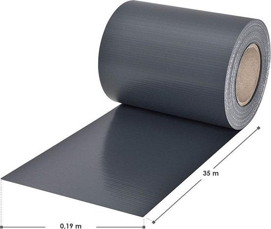 Bandes d'intimité en PVC - 4 pièces - Anthracite