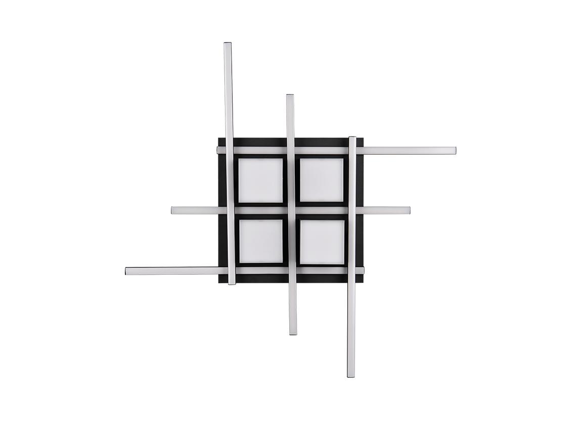 Plafonnier Trio Roger - LED - variateur intégré - Noir 40 cm