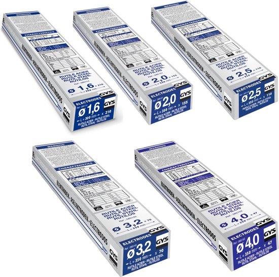 GYS Electrode de soudage 70 pièce(s) (Ø x l) 3,2 mm x 350 mm 115 A (max.)
