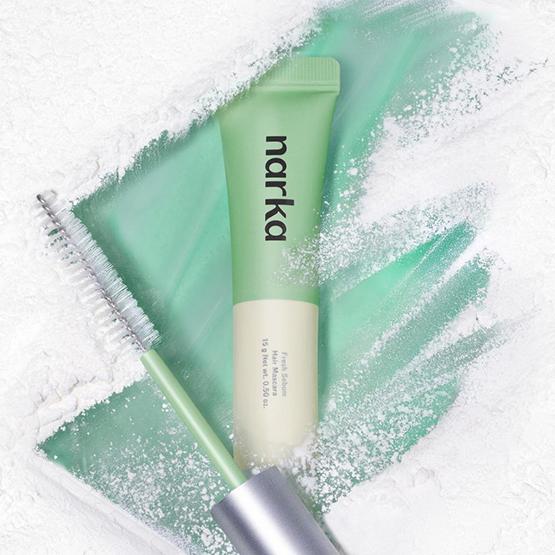 Narka Mascara capillaire rafraîchissant anti-sébum 15 g - Couvre les racines - Contrôle du sébum - Coiffage de la racine des cheveux et des cheveux naissants