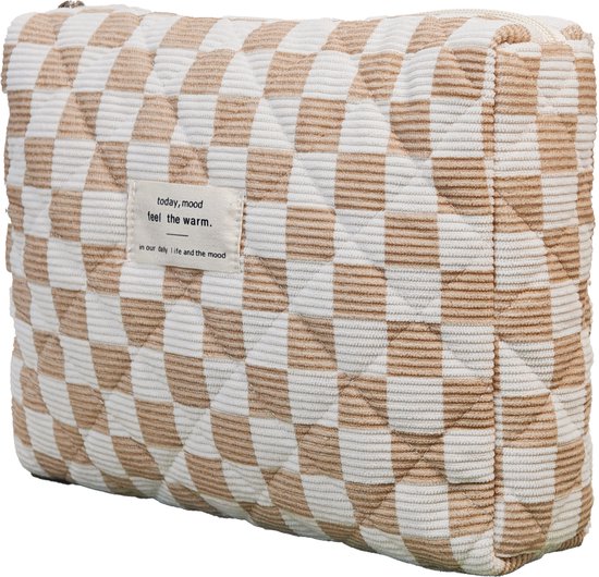 Skycases Travel Essentials - Trousse de maquillage 3 pièces - Coton écologique - Organisateurs floraux matelassés - Spacieuse, durable et idéale pour les voyages