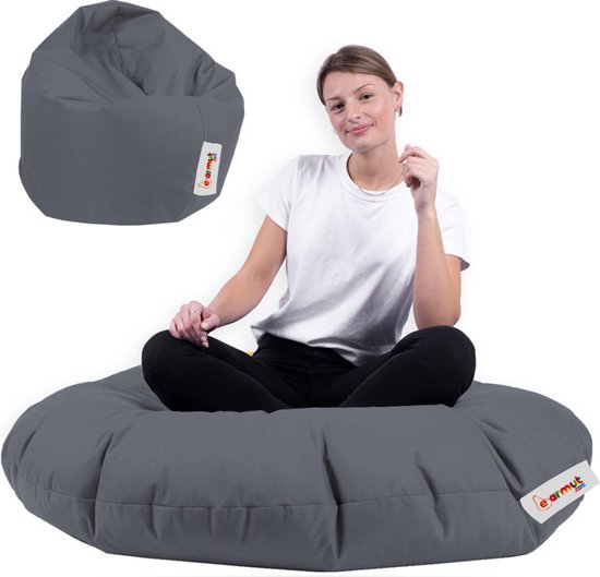 Asir - Coussin de jardin - Fumée - 100 x 20 x 100