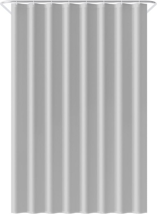 Loti Living Rideau de douche anti-moisissure - Gris - Anneaux inclus - Imperméable - Polyester - Rideau de douche 120x200 cm