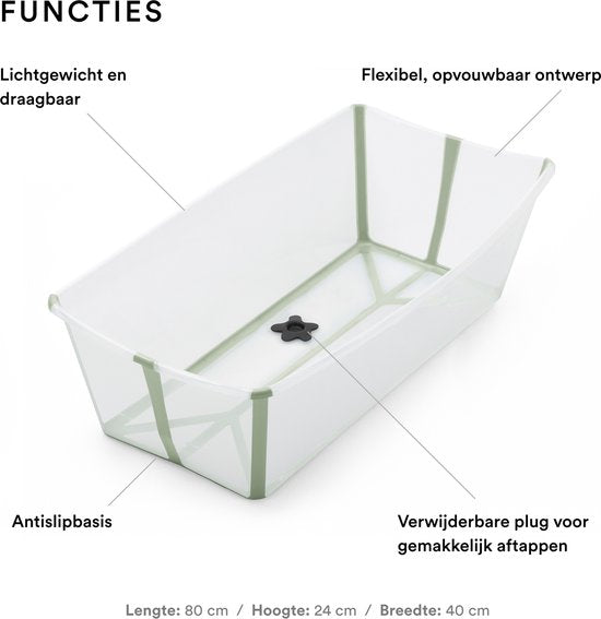 Stokke® Flexi Bath® XL - Vert transparent