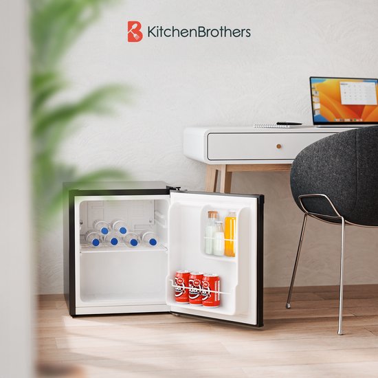 Petit réfrigérateur KitchenBrothers - 40L - 51,5 x 44 x 47,5 cm - Noir