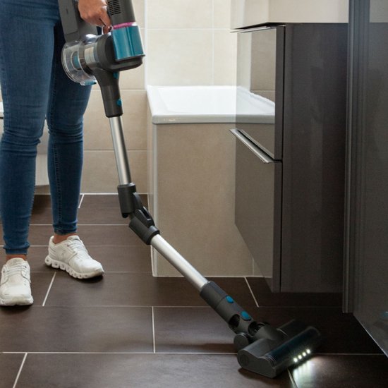 Livington Sense IQ – Aspirateur sans fil intelligent avec détection des saletés, articulation flexible, brosse à LED et système de filtration à 5 niveaux - Aspirateur sans fil - Appareil de nettoyage des sols
