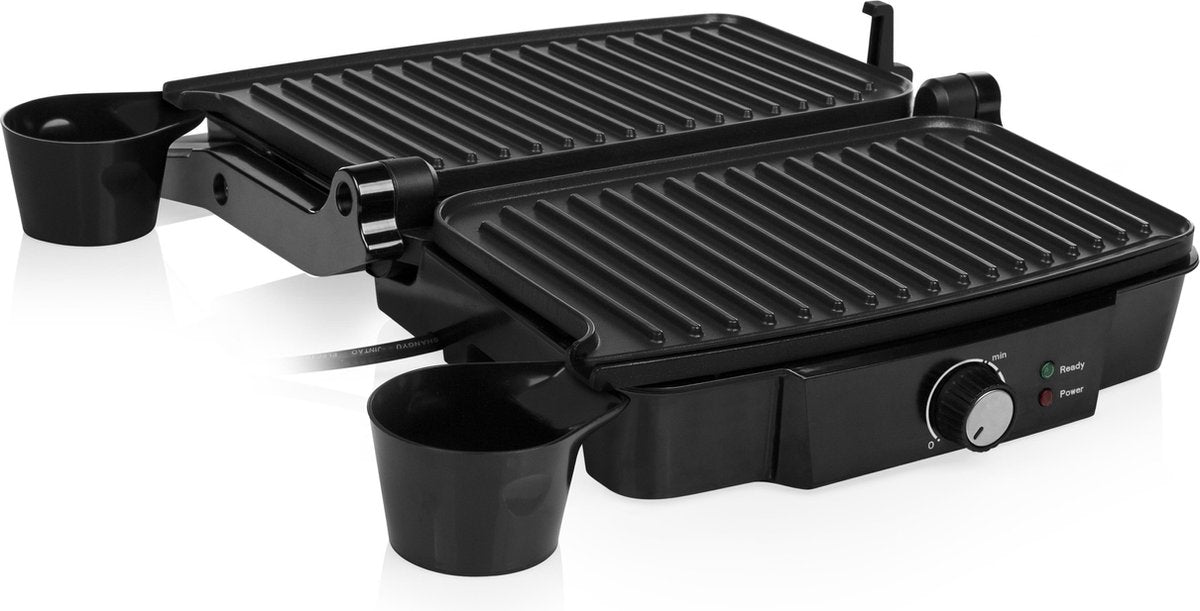 Grill de table Tristar PD-4958B - 1 000 W - 23 x 14,5 cm - Noir