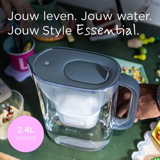 Carafe filtrante BRITA Style Essential Cool stone blue + 3 cartouches MAXTRA PRO Pure Performance (SIOC)