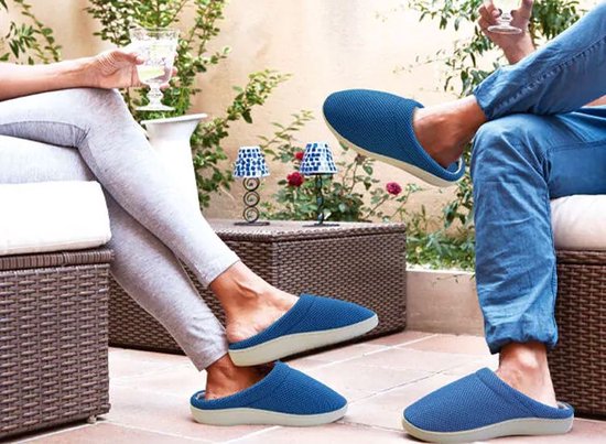 Stepluxe Gel Slippers - Pantoufles universelles - Taille 43/44 - Bleu