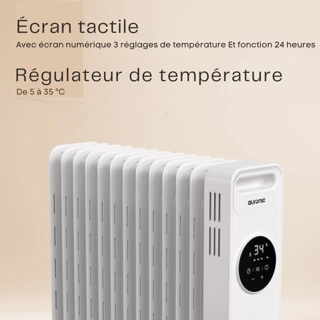 Radiateur électrique Auronic - 2500W - Blanc