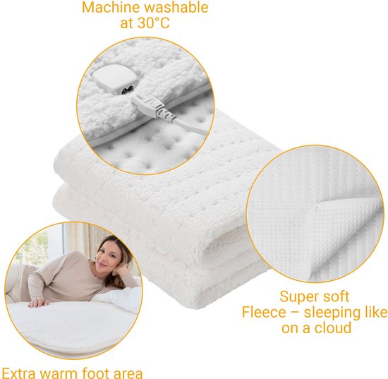 medisana HU 672 - Couverture chauffante en polaire maxi