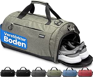 Sac de sport Heroic - Compartiment à chaussures - 50L - 58x31x31cm - Vert
