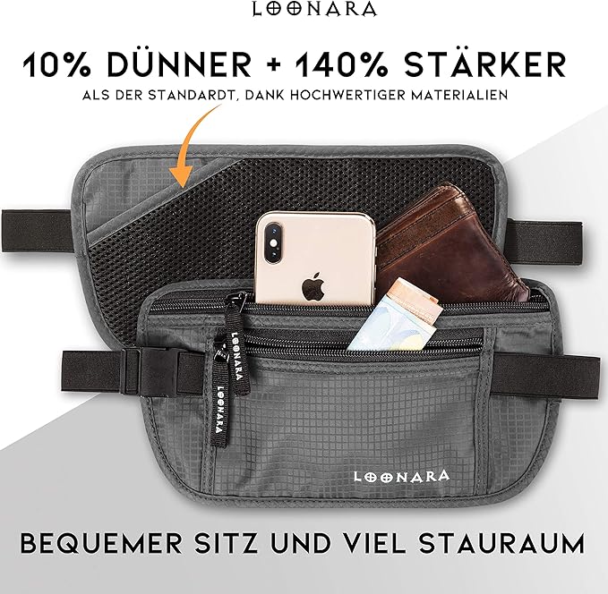 loonara Travel Hip bag grey 2pcs.