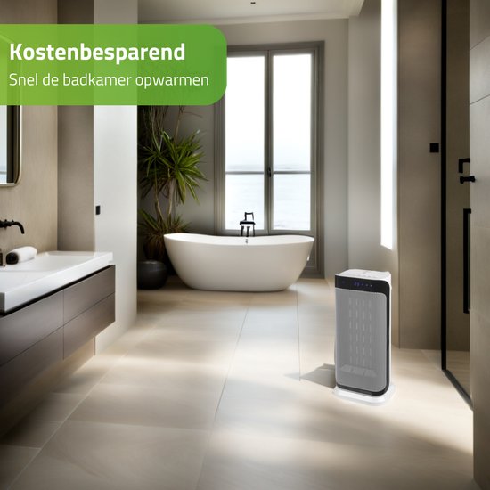 Bo-Camp - Chauffage céramique - Oscillant - Mode ventilation - 1000/2000 watts