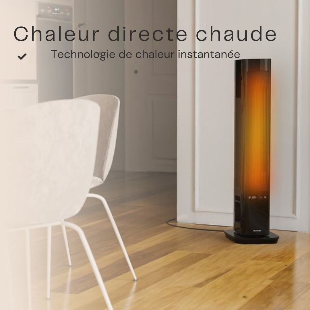Réchaud électrique Auronic - céramique - Chauffage 2200W - Noir