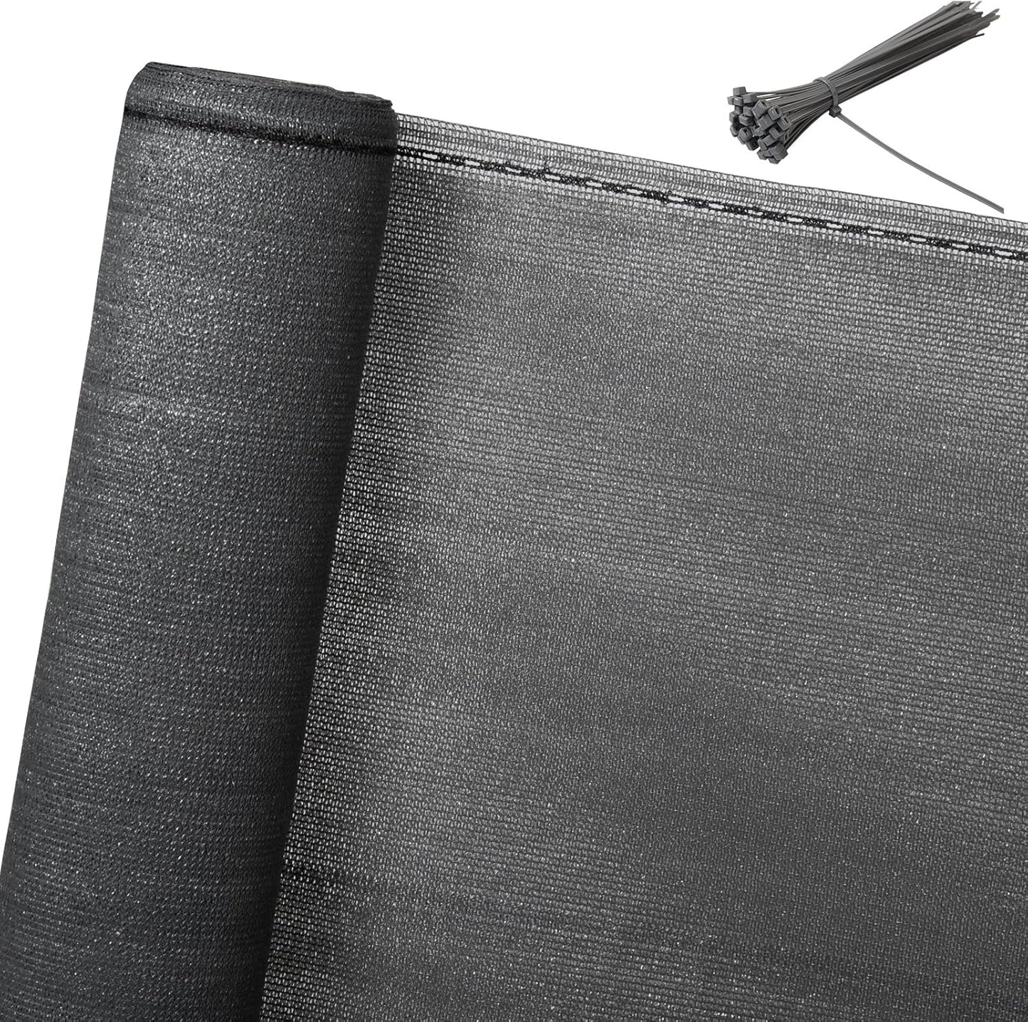 Brise-vue Woltu 1,5 x 25 m - Anthracite - HDPE Shade Net 150 g/m² - Brise-vue et brise-vent