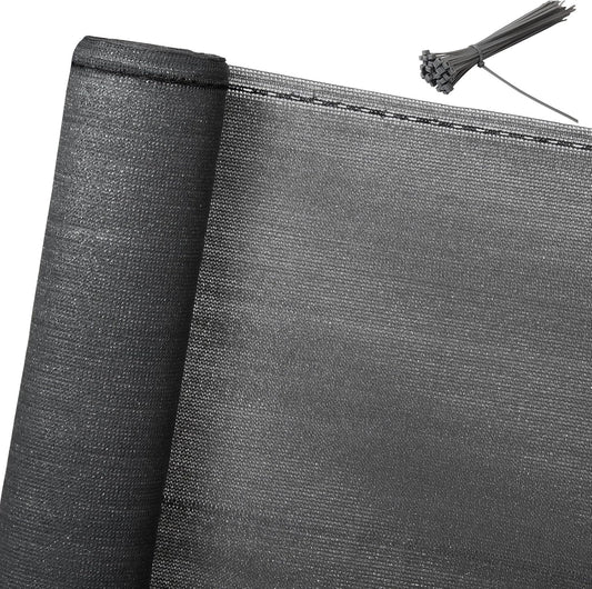 Brise-vue Woltu 1,5 x 25 m - Anthracite - HDPE Shade Net 150 g/m² - Brise-vue et brise-vent