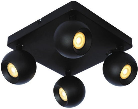 Lucide FAVORI - Spot de plafond - 4xGU10 - Noir