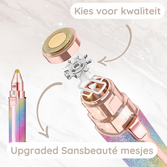 Tondeuse à sourcils - Épilation visage femmes - Épilation visage femmes - Sansbeauté® - Rasoir de sécurité - Ladyshave - Épilation visage impeccable - Rasoir à sourcils