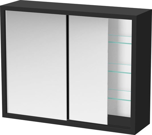 Armoire à pharmacie - armoire de toilette au-dessus du lavabo salle de bain toilette - portes coulissantes - 50 x 40 x 14 cm