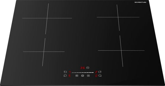 Inventum IKI6008 - Plaque de cuisson à induction encastrable - 60 cm - 4 zones de cuisson - plug and play monophasé - Rimless - Noir