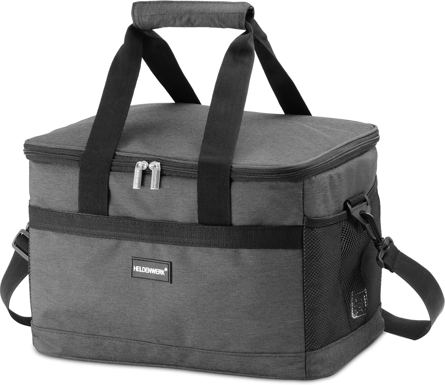 Heroic Grand sac isotherme pliable - Capacité de refroidissement jusqu'à 12 heures - Imperméable et étanche - Avec 7 compartiments