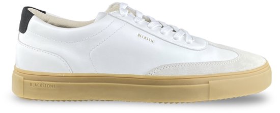 Blackstone SLATE HARPER - DG516 Blanc Noir - Baskets basses - Homme - Blanc - Pointure : 45