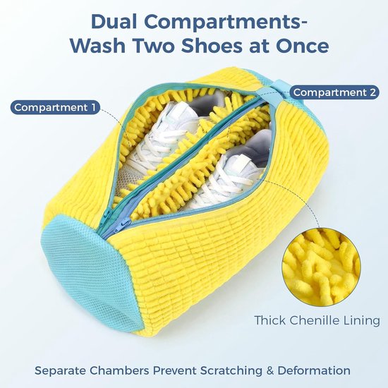 Sac de lavage double pour chaussures – Protégez vos chaussures !