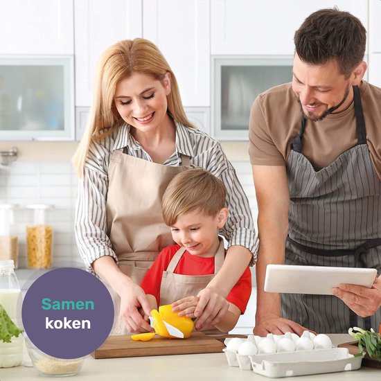 Qwali Blue Children's Knives Set - Safe - Inc. cutting board - Children's - Cutlery - Knives Child - Kitchen - Toys
