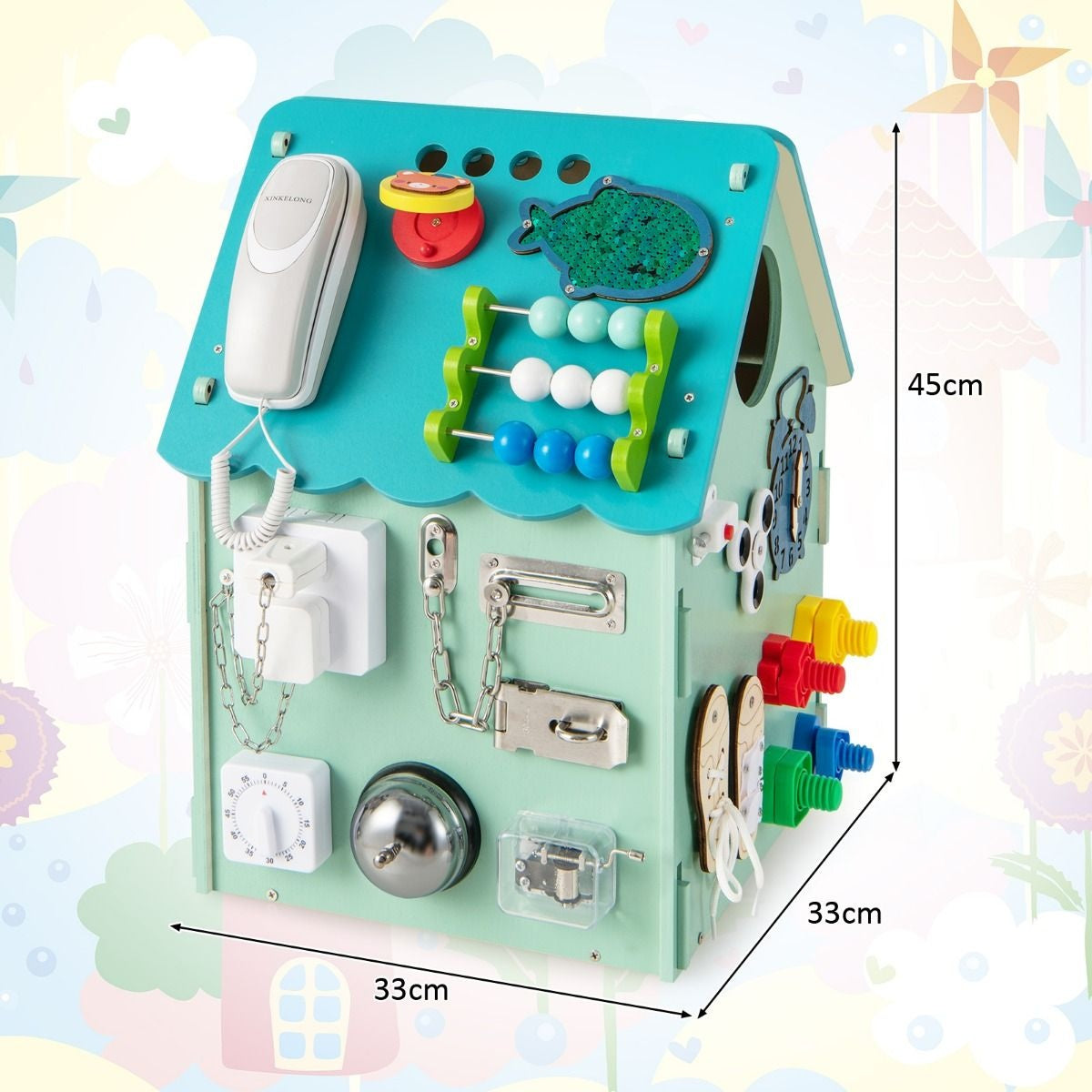 Coast Maison de jeux pour enfants - Educative - 33 cm x 33 cm x 45 cm
