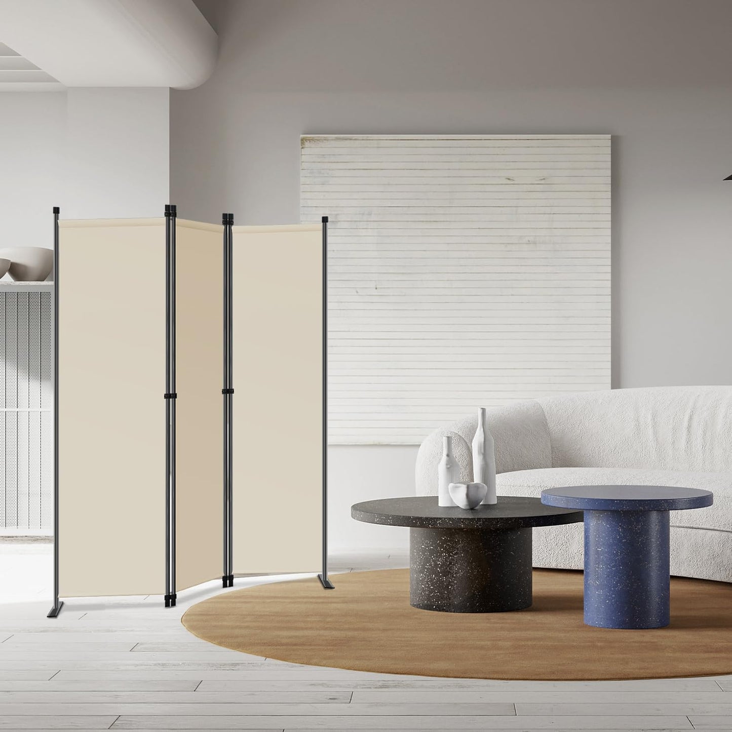 Angel Living Paravent - 3 Panneaux - 168 x 165 cm - Beige