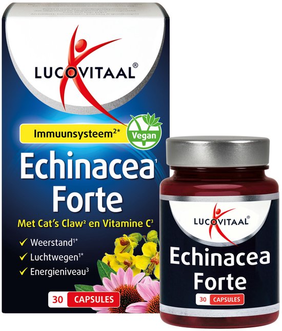 Lucovitaal Echinacea Forte à la griffe de chat, 30 gélules