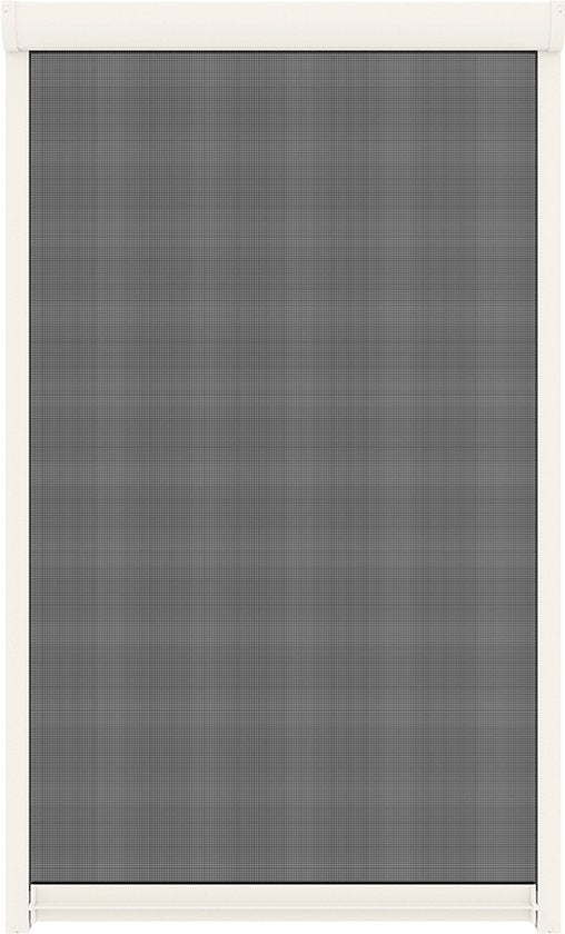 Moustiquaire enroulable Livn Plus 65 x 155 cm, blanche - Système d'enroulement automatique avec amortisseur - La toile s'enroule dans un caisson - Montage à l'intérieur ou à l'extérieur