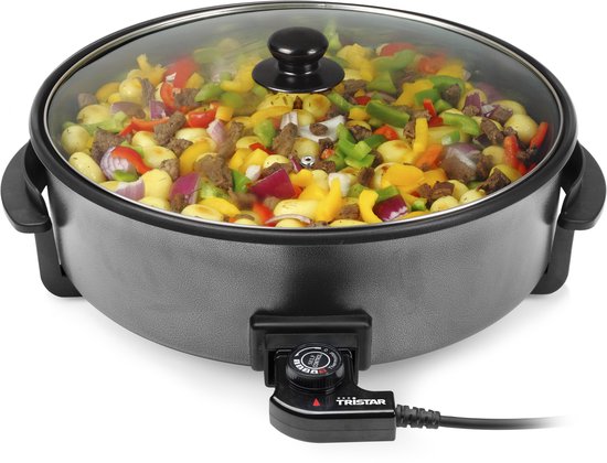 Tristar Casserole électrique XXL - 1500W - PZ-9146 - Avec thermostat - Température maximale 250⁰ C - Sans PFAS