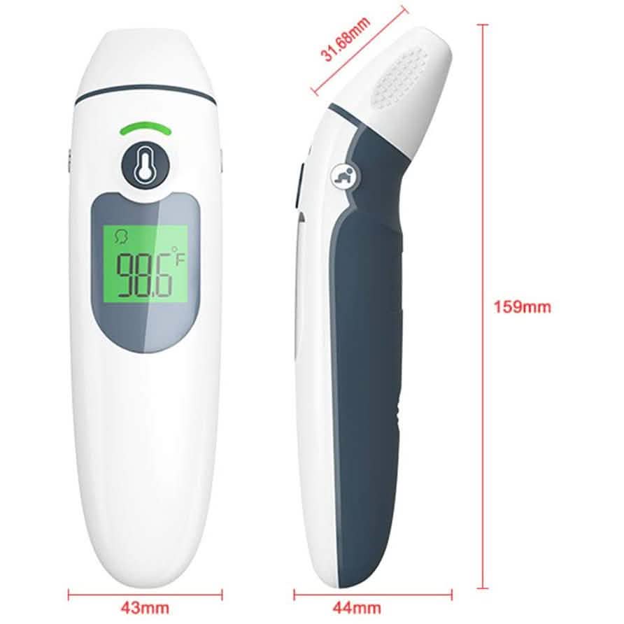 Thermomètre infrarouge SFC FC-IR1030 - Front et oreille