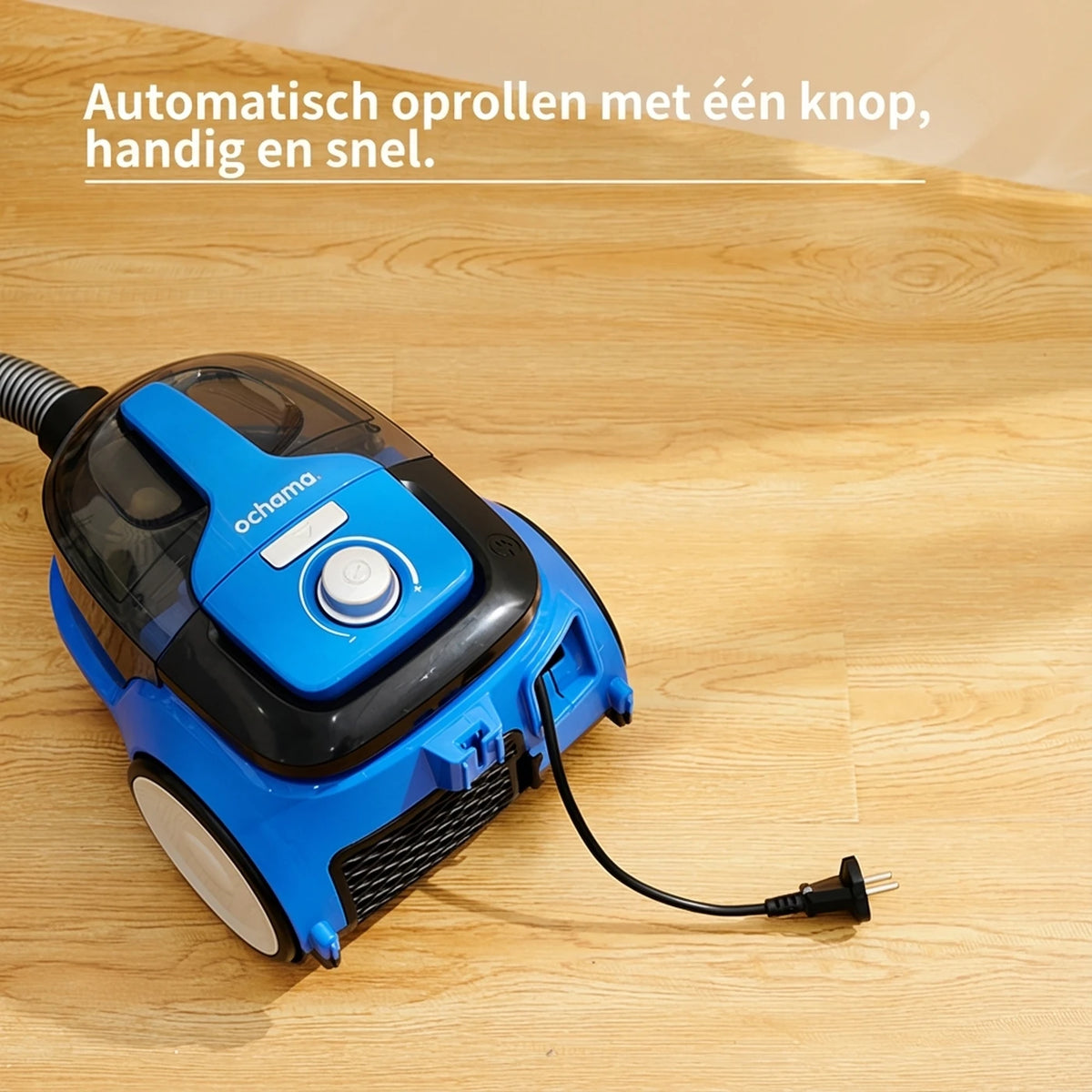 Aspirateur filaire multifonction Ochama 800 W – 17,5 kPa – 1,1 L – Enrouleur de cordon automatique – Filtre lavable