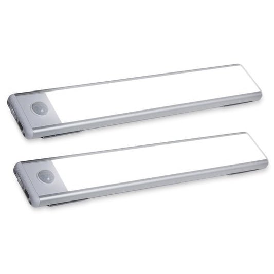 HandyLUX Slim Bright Power LED, lot de 2 - Barre LED magnétique avec capteur de mouvement - Sans fil, légère et utilisable partout