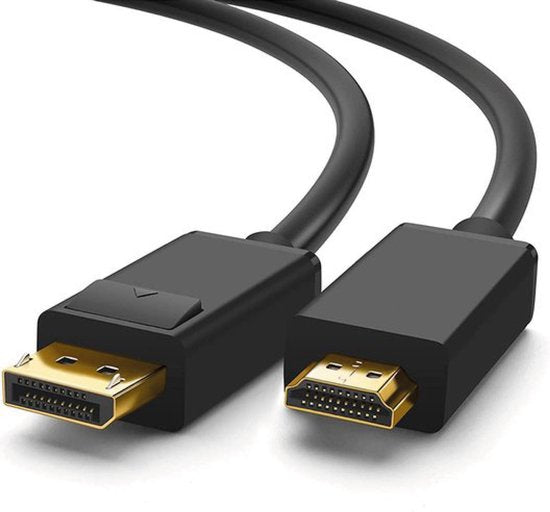 Câble DisplayPort vers HDMI - Prise en charge du 1080p - Connecteurs DisplayPort mâle et HDMI mâle - 2 mètres - 4K à 60 Hz - Full HD