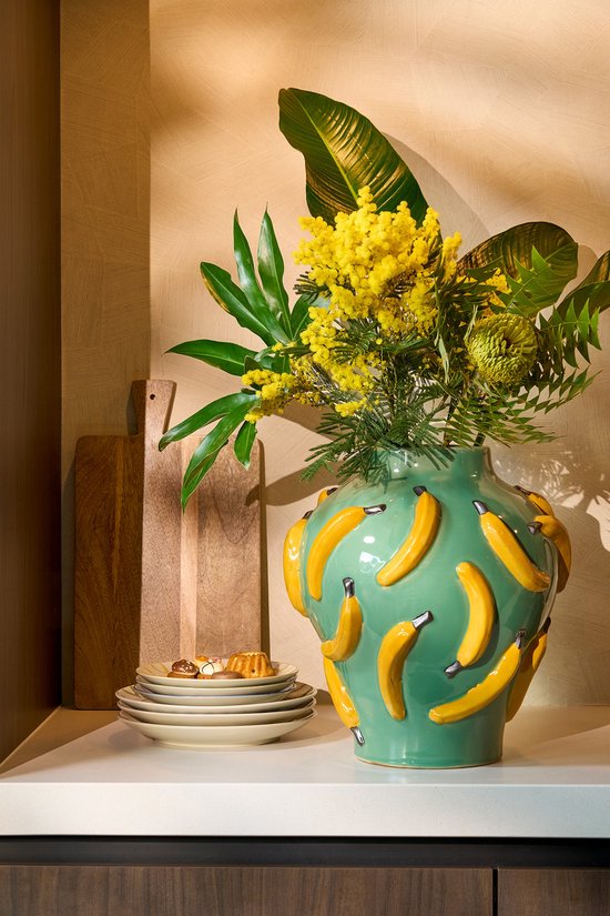 Mica Decorations Vase Moza - H38 x Ø34 cm - Céramique - Vert clair